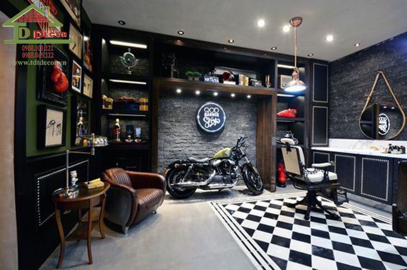 cách trang trí tiệm tóc nhỏ