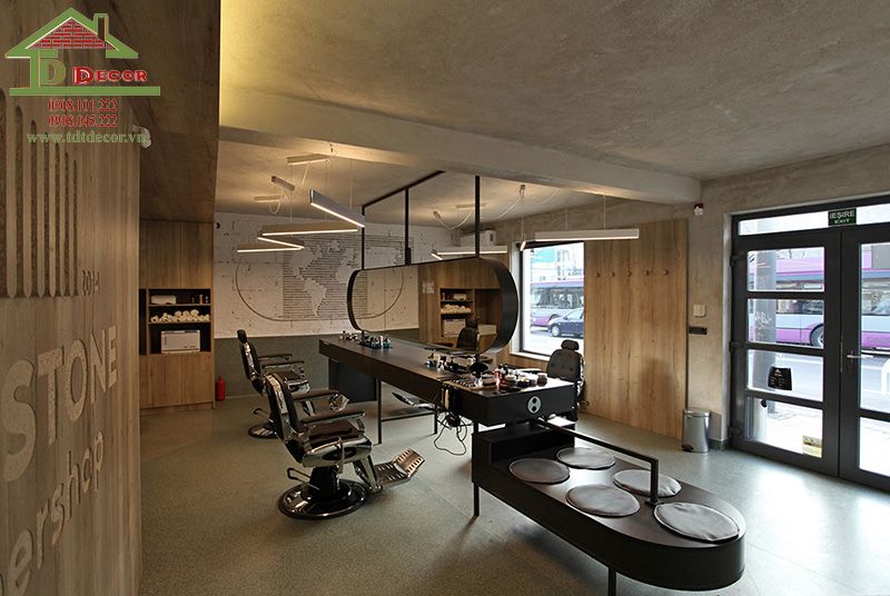 cách trang trí tiệm tóc nhỏ
