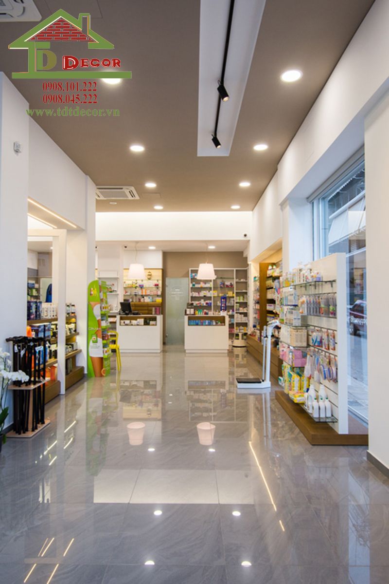 thiết kế cửa hàng thực phẩm chức năng