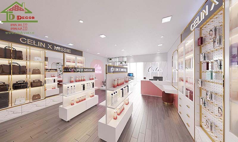 Thiết kế shop mỹ phẩm
