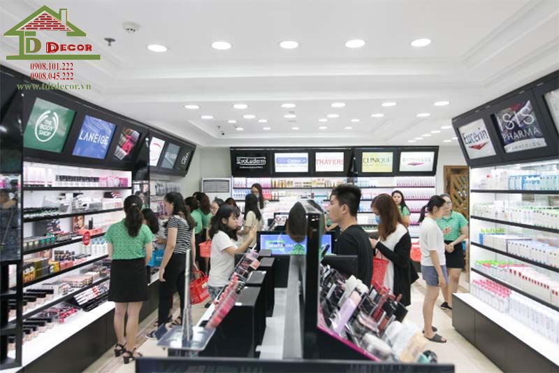 Thiết kế shop mỹ phẩm