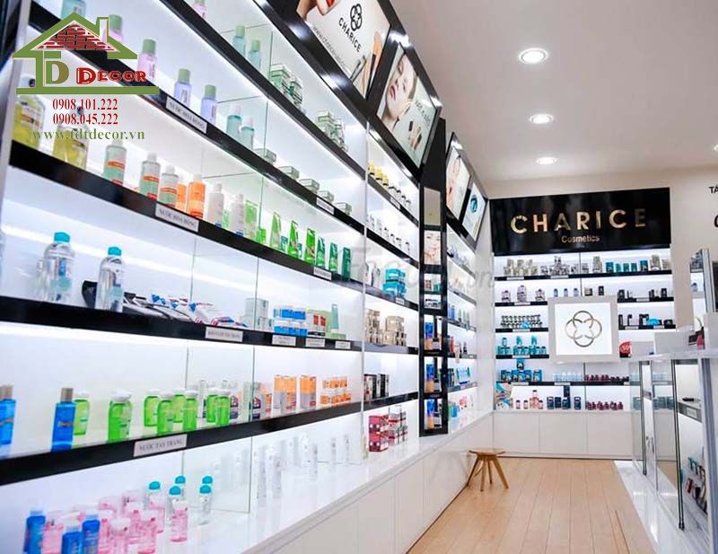 Thiết kế shop mỹ phẩm