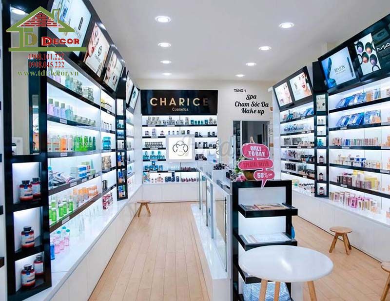 Thiết kế shop mỹ phẩm