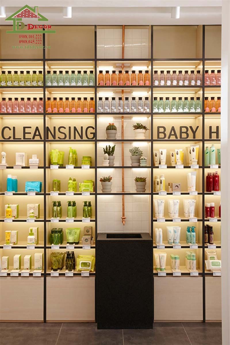Thiết kế shop mỹ phẩm