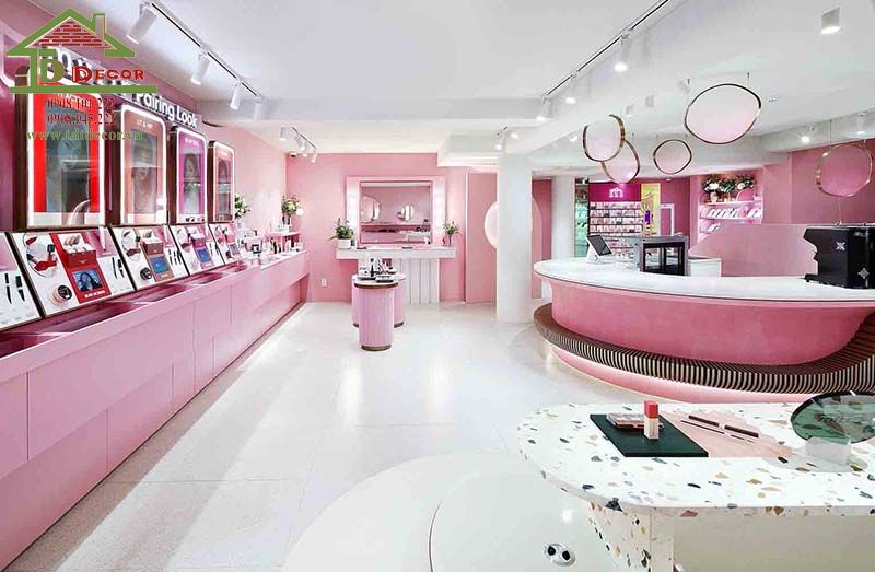 thiết kế shop mỹ phẩm