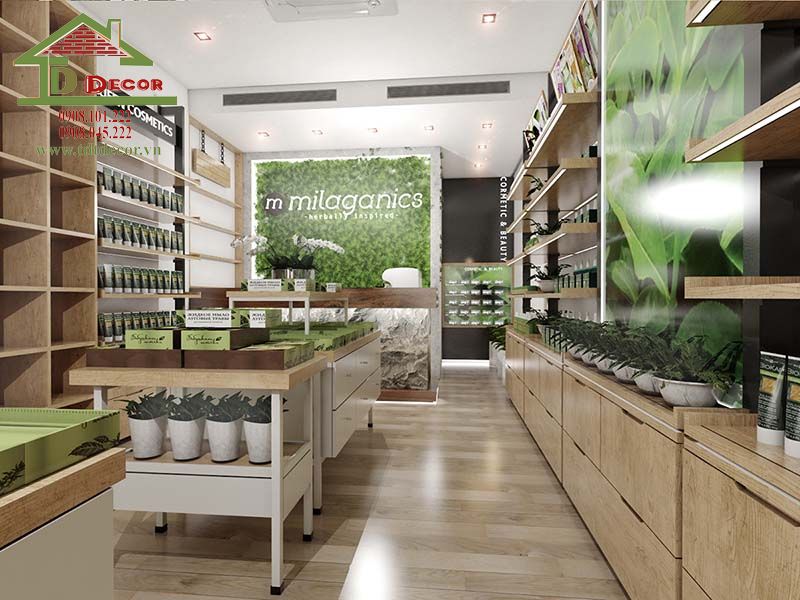 Thiết kế shop mỹ phẩm 