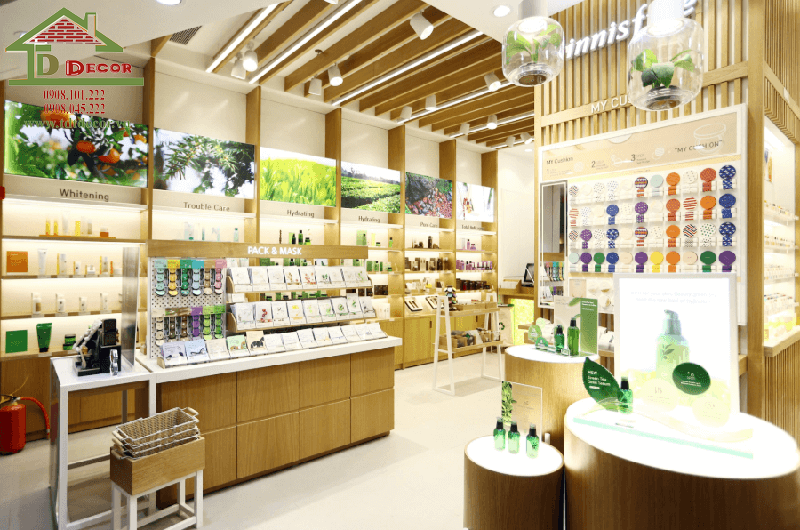 Thiết kế shop mỹ phẩm