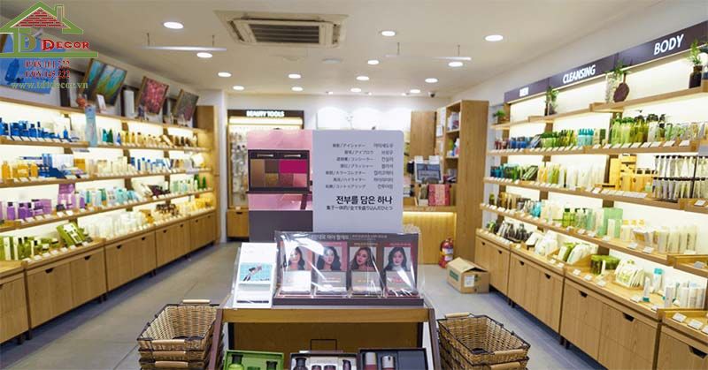 Thiết kế shop mỹ phẩm