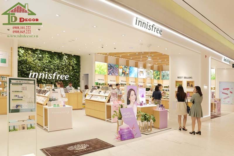 Thiết kế shop mỹ phẩm