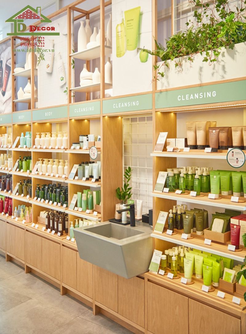 Thiết kế shop mỹ phẩm