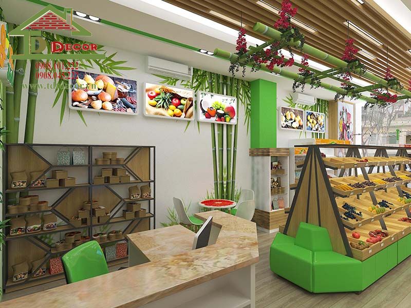 Thiết kế cửa hàng trái cây