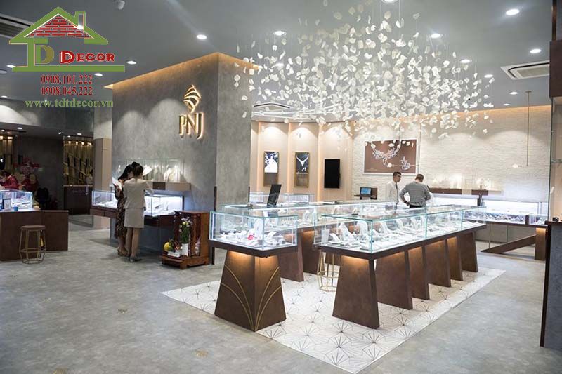 Thiết kế cửa hàng trang sức 