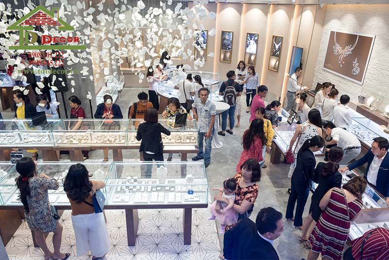 Thiết kế cửa hàng trang sức 