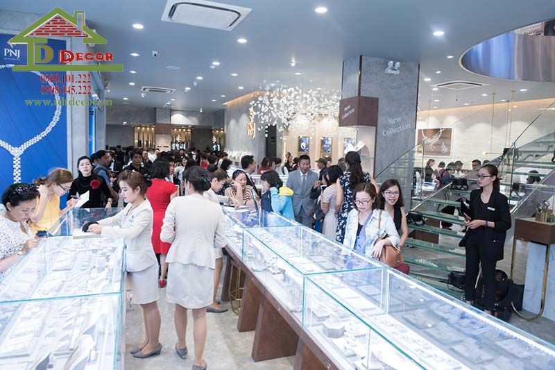 Thiết kế cửa hàng trang sức 