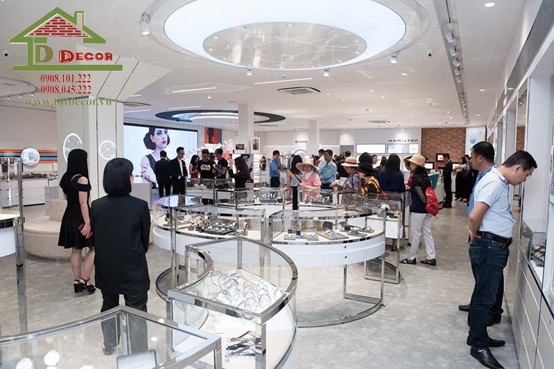 Thiết kế cửa hàng trang sức 