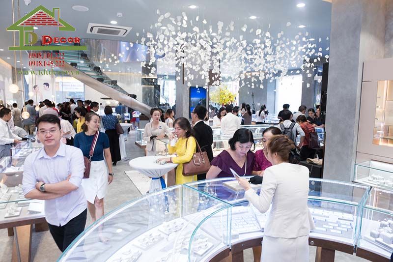 Thiết kế cửa hàng trang sức 