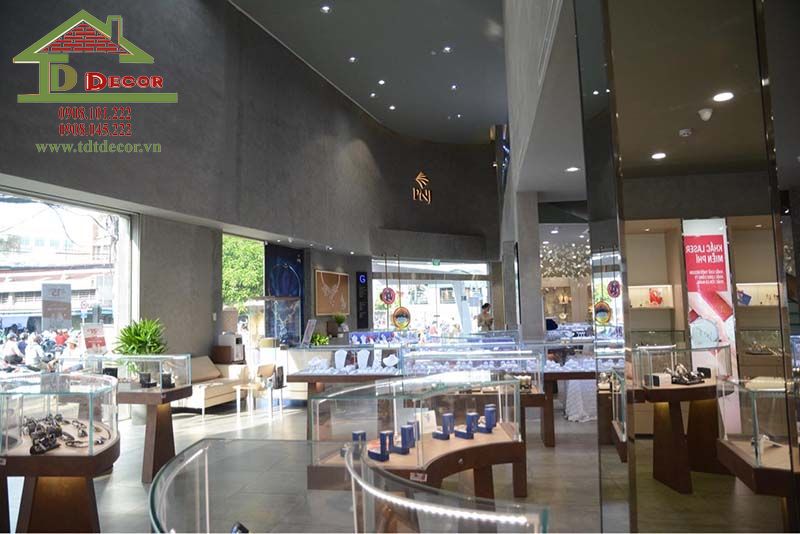 Thiết kế cửa hàng trang sức 