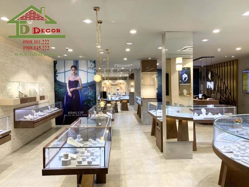 Thiết kế cửa hàng trang sức 