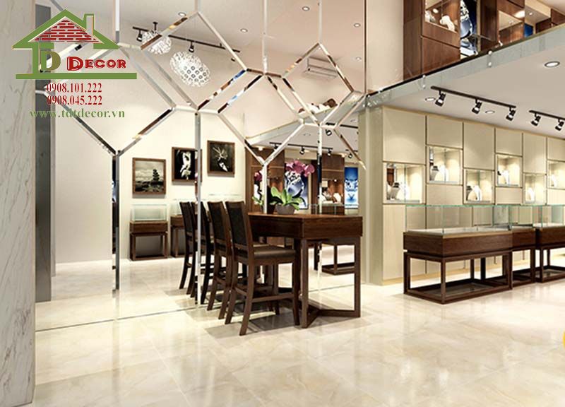 Thiết kế cửa hàng trang sức 