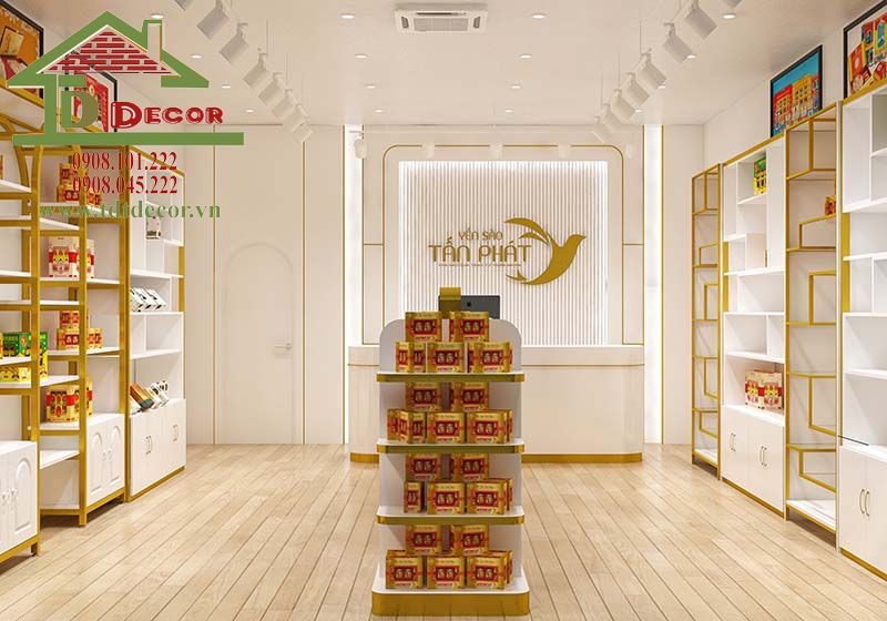 thiết kế showroom yến sào