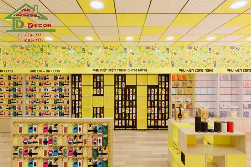 thiết kế shop phụ kiện điện thoại