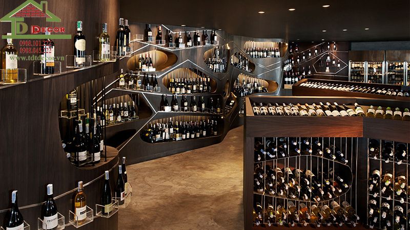 thiết kế showroom rượu
