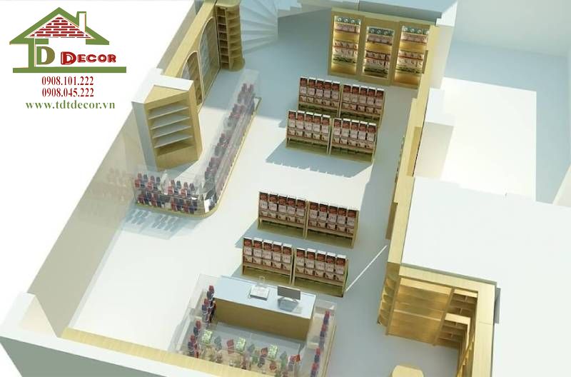 thiết kế nhà sách
