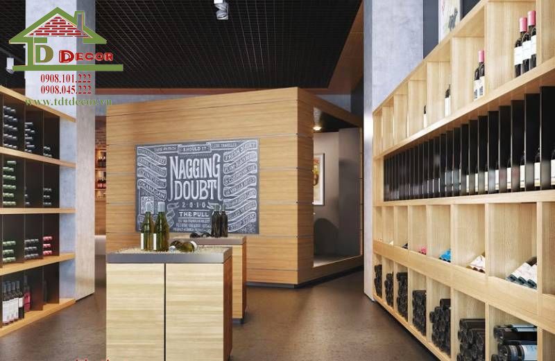 Thiết kế shop rượu 