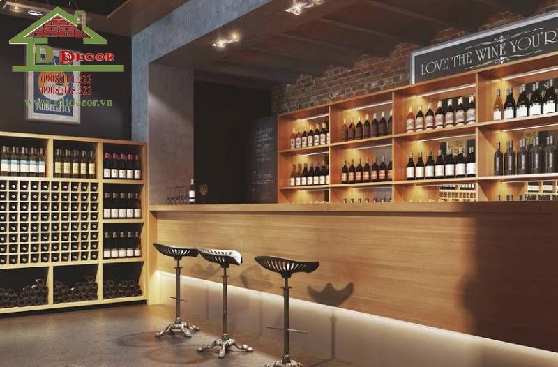 Thiết kế shop rượu 