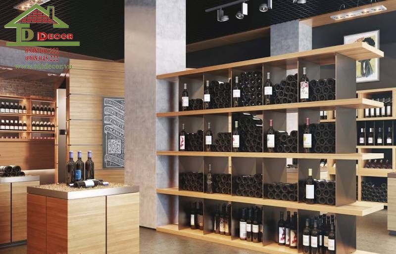 Thiết kế shop rượu 