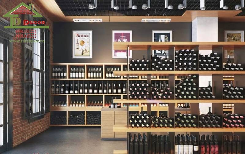 Thiết kế shop rượu 
