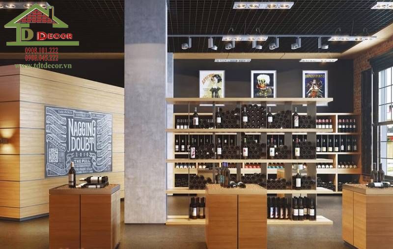 Thiết kế shop rượu 