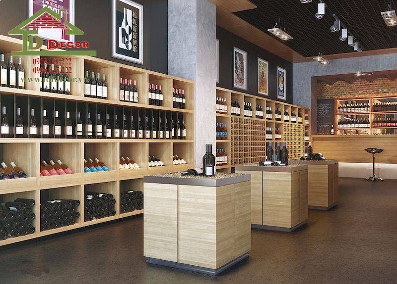 Thiết kế shop rượu 