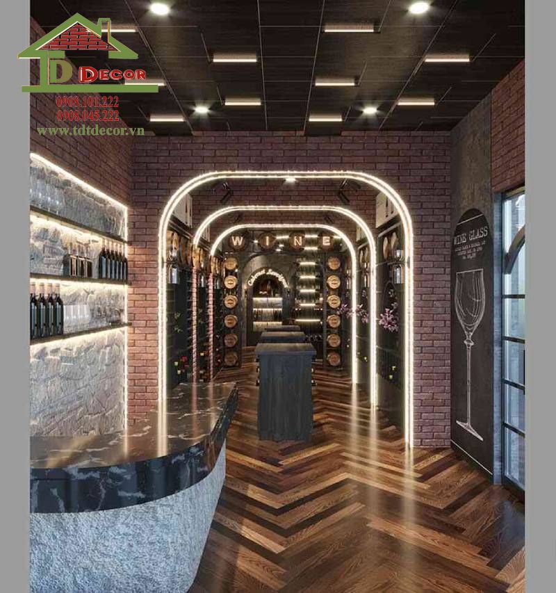 Thiết kế shop rượu 
