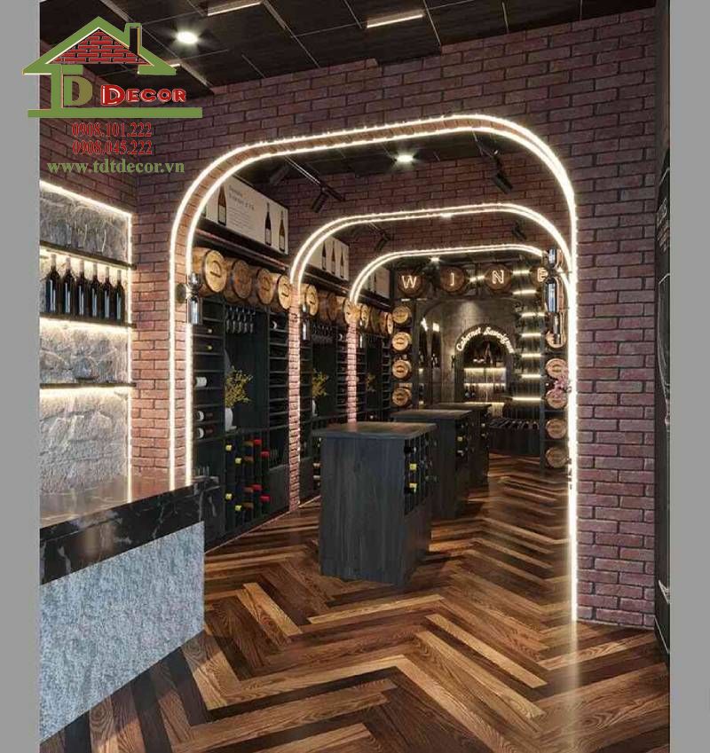 Thiết kế shop rượu 