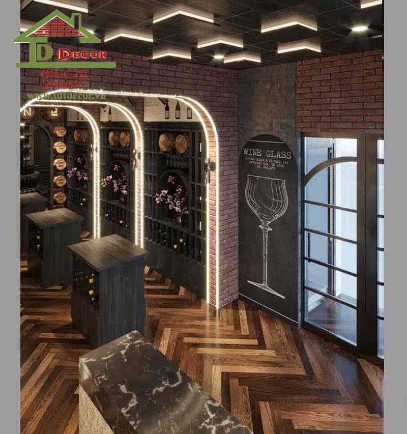 Thiết kế shop rượu 