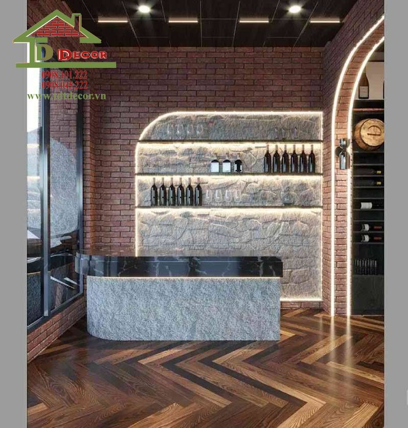 Thiết kế shop rượu 