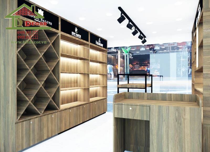 Thiết kế shop rượu 