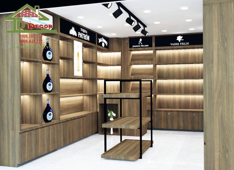 Thiết kế shop rượu 
