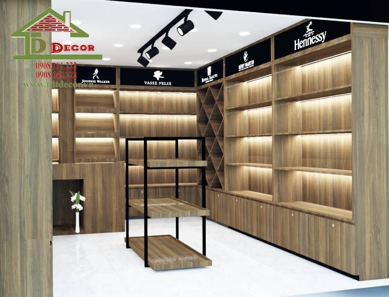 Thiết kế shop rượu 