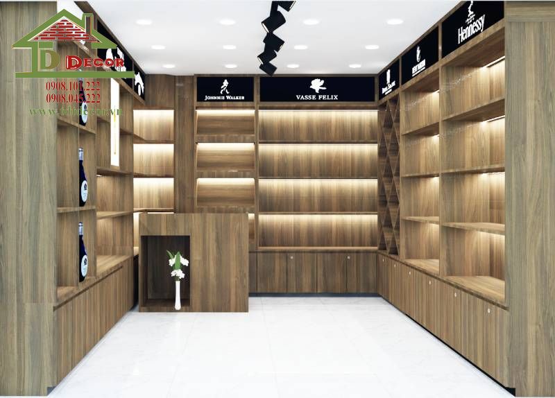 Thiết kế shop rượu 