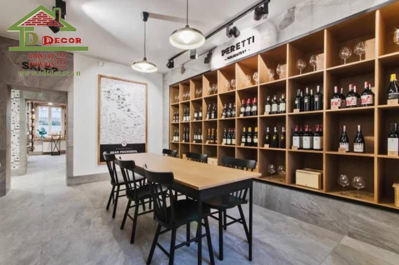 Thiết kế shop rượu 