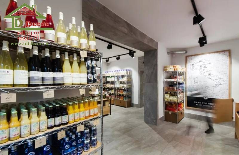 Thiết kế shop rượu 