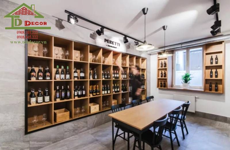 Thiết kế shop rượu 