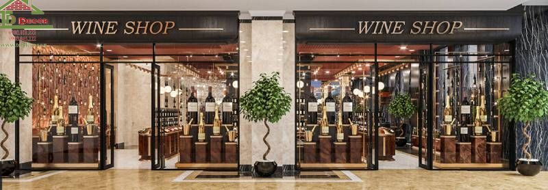 Thiết kế shop rượu 