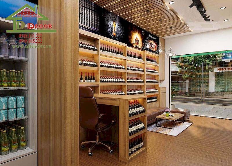 Thiết kế shop rượu 