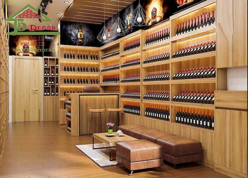 Thiết kế shop rượu 