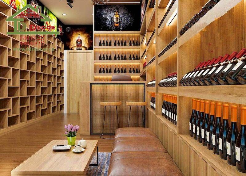 Thiết kế shop rượu 