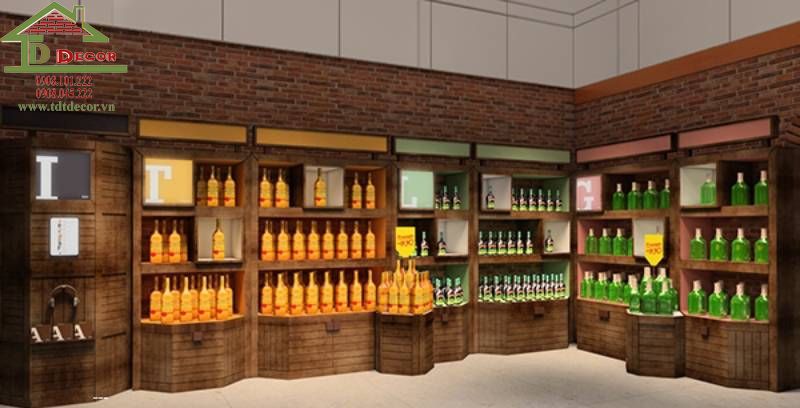Thiết kế shop rượu 