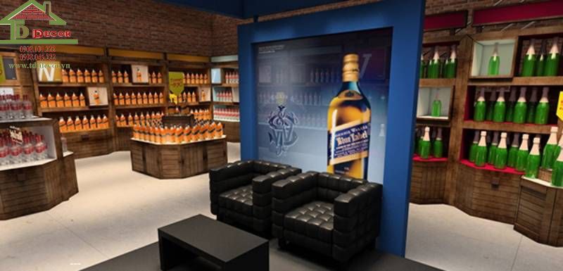 Thiết kế shop rượu 